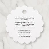 Bedankt, cadeaubonnen, Labels, zakelijke verpakkin Bedankjes Labels (Achterkant)