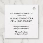 Bedankt, cadeaubonnen, Labels, zakelijke verpakkin Bedankjes Labels (Achterkant)