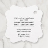 Bedankt, cadeaubonnen, Labels, zakelijke verpakkin Bedankjes Labels (Achterkant)