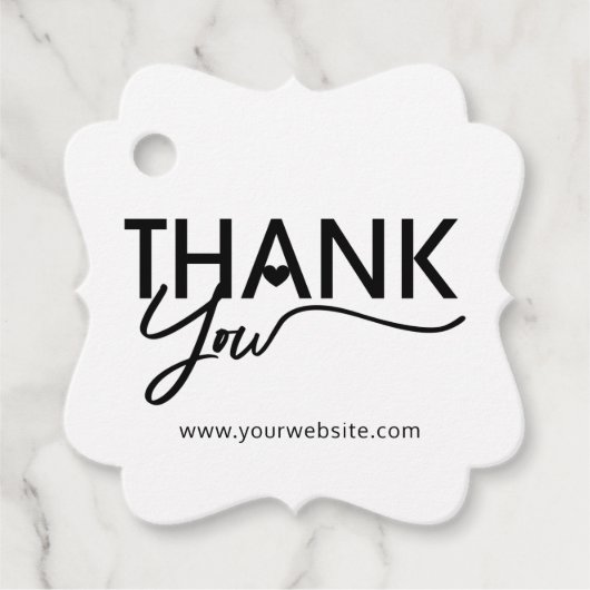 Bedankt, cadeaubonnen, Labels, zakelijke verpakkin Bedankjes Labels (Voorkant)
