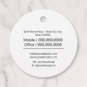 Bedankt, cadeaubonnen, Labels, zakelijke verpakkin Bedankjes Labels (Achterkant)