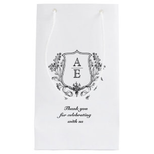 Bedankt Cadeautassen Custom Monogram Trouwtassen Klein Cadeauzakje