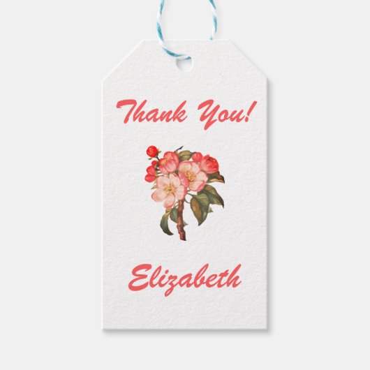 bedankt cadeautjes Labels Cadeaulabel (Voorkant)