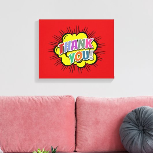 Bedankt Canvas Afdruk (Insitu (Woonkamer))