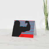 Bedankt Card Bodybuilder Blue Stripe (Achterkant)