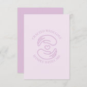 Bedankt Card Craft met liefde (Voorkant / Achterkant)