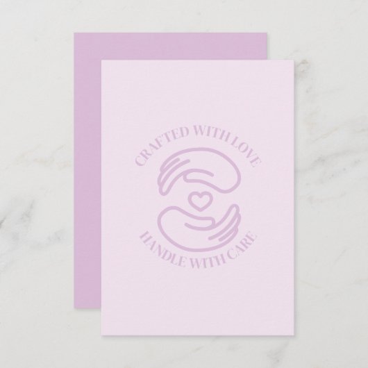 Bedankt Card Craft met liefde (Voorkant / Achterkant)