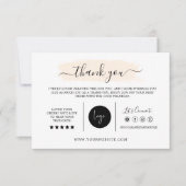 Bedankt Card, DIY Marketing Kaarten Design, (Voorkant)