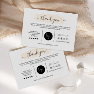 Bedankt Card, DIY Marketing Kaarten Design,