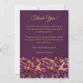 Bedankt Card-Purple Flowers- Kaart (Voorkant)