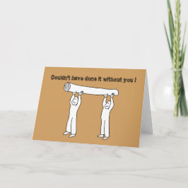 Bedankt Card voor alles wat je doet.