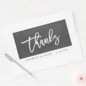 Bedankt Chalkboard Mini Wijn Mini Champagne Etiket (Envelop)