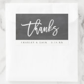 Bedankt Chalkboard Mini Wijn Mini Champagne Etiket (Tas)
