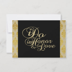 Bedankt Champagne Damask Kaarten