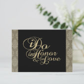 Bedankt Champagne Damask Kaarten (Staand voorkant)