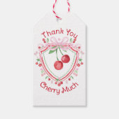 Bedankt Cherry Much Coquette Cherry Cadeaulabel (Voorkant)