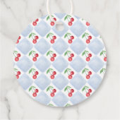 Bedankt Cherry veel blauw Baby shower Bedankjes Labels (Achterkant)