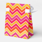 Bedankt chevron rood sinaasappel roze sample gesch bedankdoosjes (Achterkant)