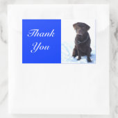 Bedankt Chocolade Labrador Retriever Sticker (Tas)
