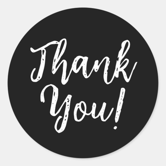 Bedankt Circle Ronde Sticker (Voorkant)
