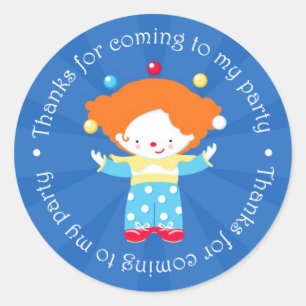 Bedankt Circus Carnaval Sticker