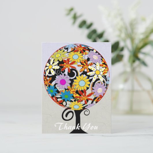 Bedankt Cirkel van Liefde Briefkaart (Staand voorkant)