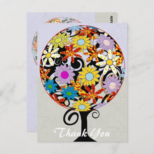 Bedankt Cirkel van Liefde Briefkaart (Voorkant / Achterkant)