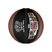 Bedankt Coach, Aangepaste 5 foto's & teamgenoten n Basketbal (Verticaal)