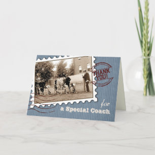 Bedankt Coach. Aangepaste Kaart voor  poorten