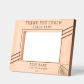 Bedankt Coach Basketbal Speler Naam Team Sport Gegraveerde Lijstjes (Links)