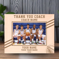 Bedankt Coach Basketbal Speler Naam Team Sport