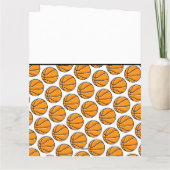 BEDANKT COACH Basketball Team Oranje Black White Kaart (Achterkant)