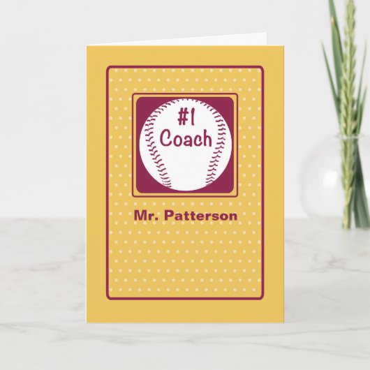Bedankt coach, Bedankt nummer 1 (Voorkant)