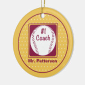 Bedankt coach, Bedankt nummer 1 Keramisch Ornament (Links)
