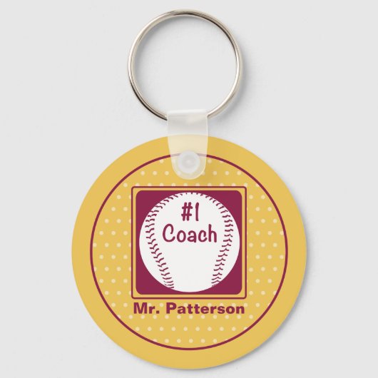 Bedankt coach, Bedankt nummer 1 Sleutelhanger (Voorkant)