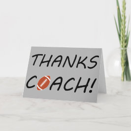 Bedankt Coach! Football Coach - Hartelijk dank