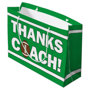 BEDANKT COACH! Football Coach's Team Sports Groot Cadeauzakje