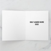 BEDANKT COACH Golf Balls Team Green Black Kaart (Binnen)