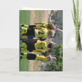 Bedankt Coach Kaart met Teamnaam Foto (Achterkant)