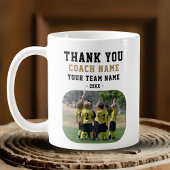Bedankt Coach met Team Naam Foto Koffiemok