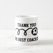 Bedankt coach | mok voetbal koffie (Center)