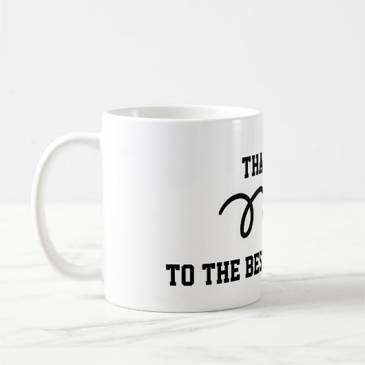 Bedankt coach | mok voetbal koffie (Links)