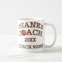 Bedankt coach persoonlijke Basketball Mokken