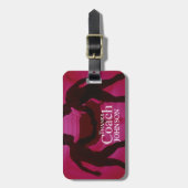 Bedankt Coach Silhouette Red Bagagelabel (Voorkant verticaal)