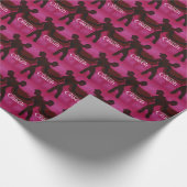 Bedankt Coach Silhouette Red Cadeaupapier (Hoek)