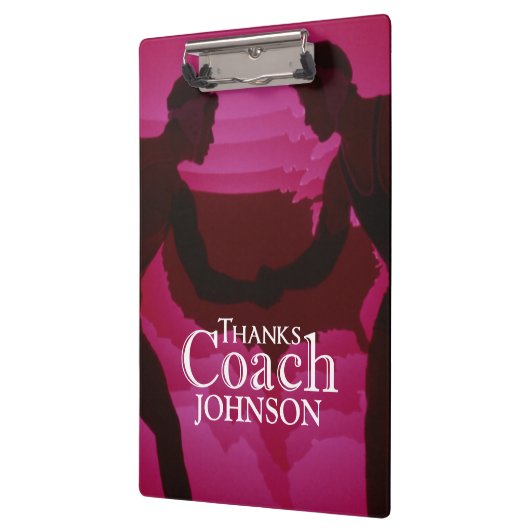 Bedankt Coach Silhouette Red Klembord (Links)