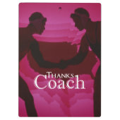 Bedankt Coach Silhouette Red Klembord (Achterkant)