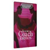 Bedankt Coach Silhouette Red Klembord (Rechts)