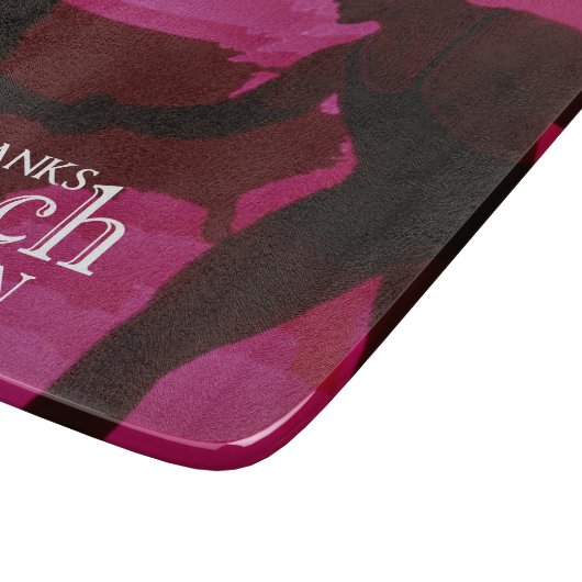 Bedankt Coach Silhouette Red Snijplank (Hoek)