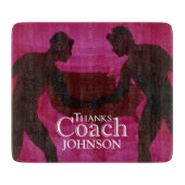 Bedankt Coach Silhouette Red Snijplank (Voorkant)